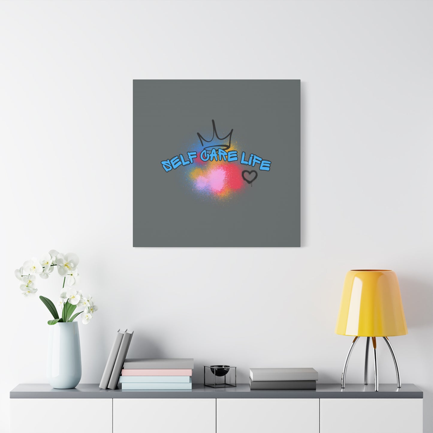 CANVAS - Self Care Life Blue Matte Canvas, Stretched, 1.25"
