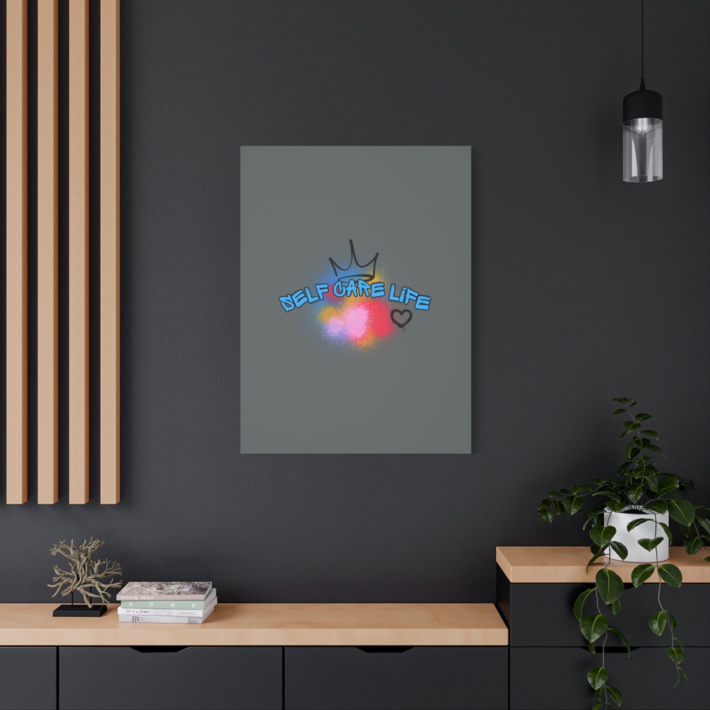 CANVAS - Self Care Life Blue Matte Canvas, Stretched, 1.25"