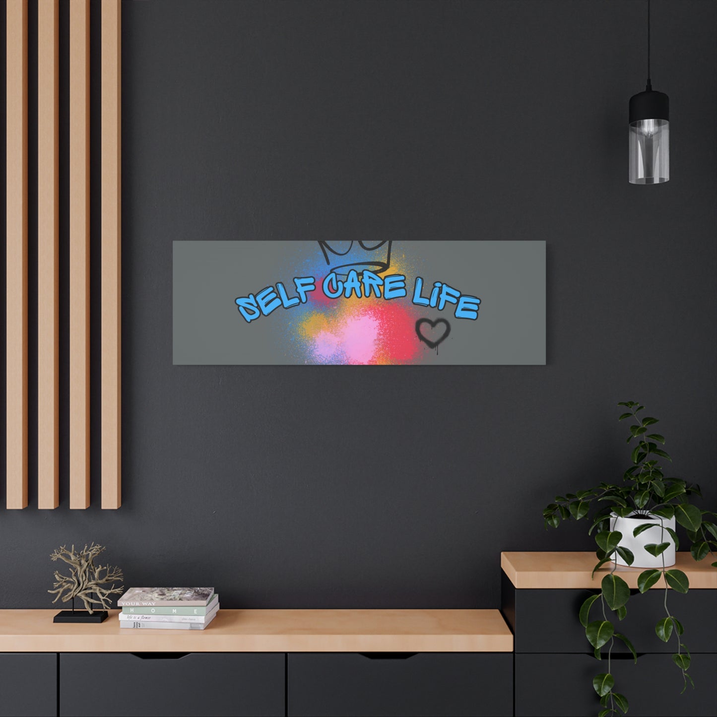 CANVAS - Self Care Life Blue Matte Canvas, Stretched, 1.25"