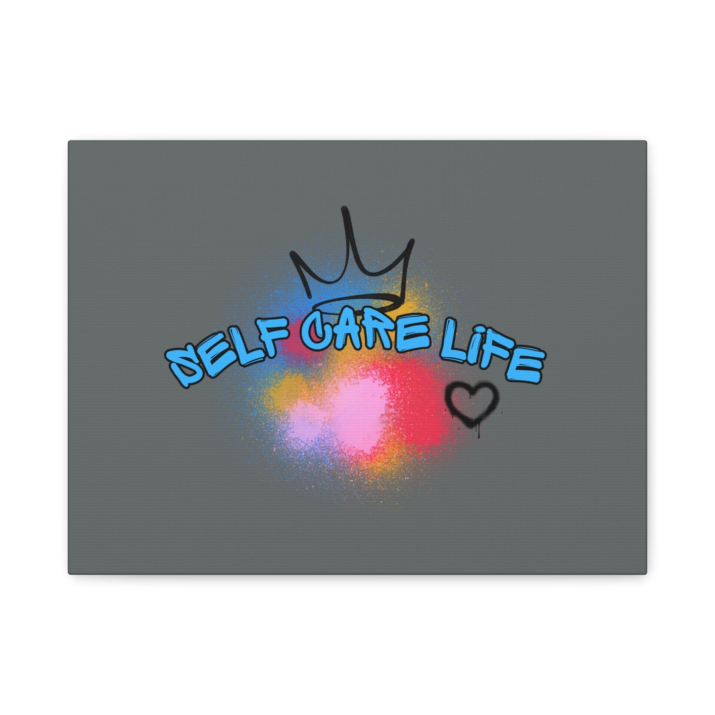 CANVAS - Self Care Life Blue Matte Canvas, Stretched, 1.25"