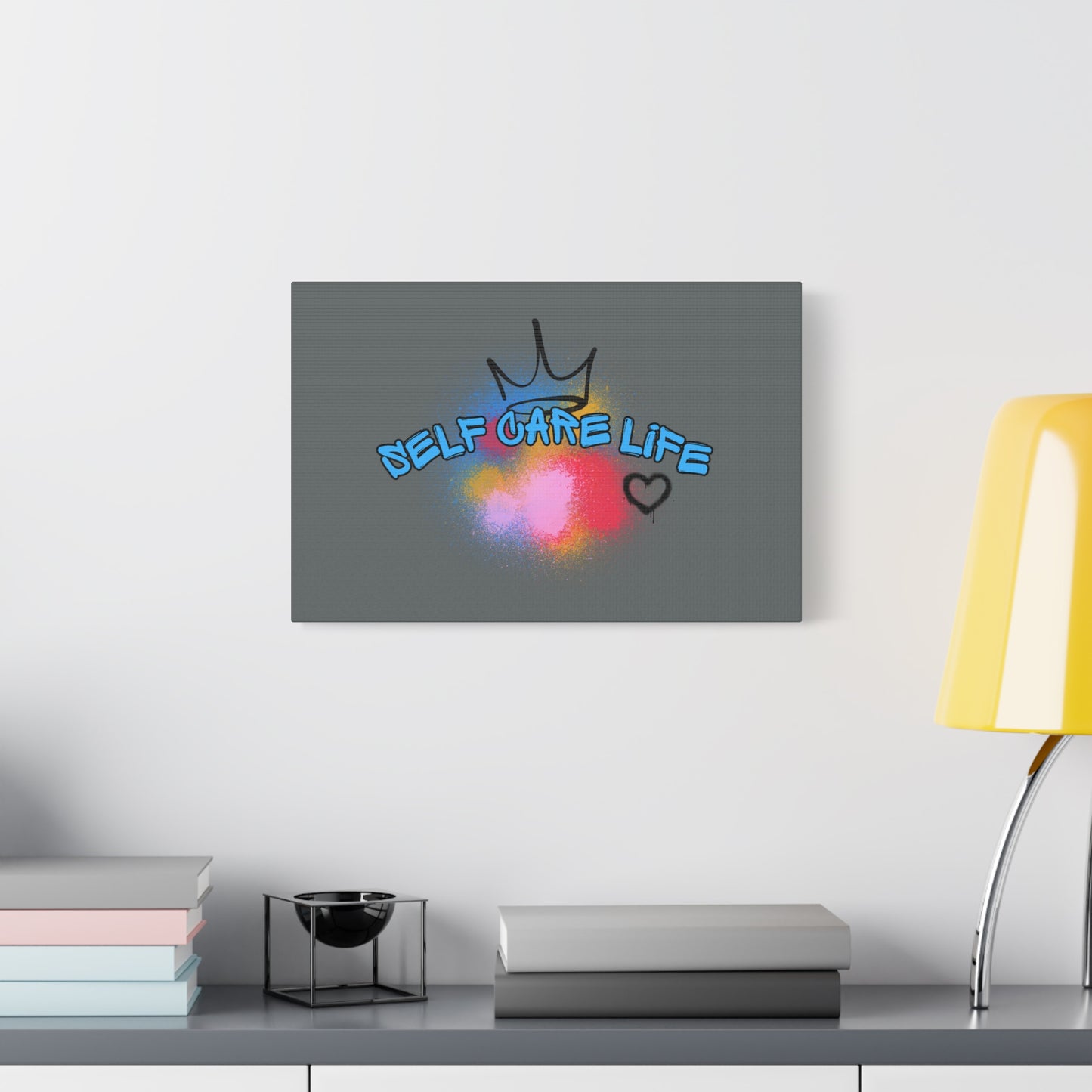 CANVAS - Self Care Life Blue Matte Canvas, Stretched, 1.25"