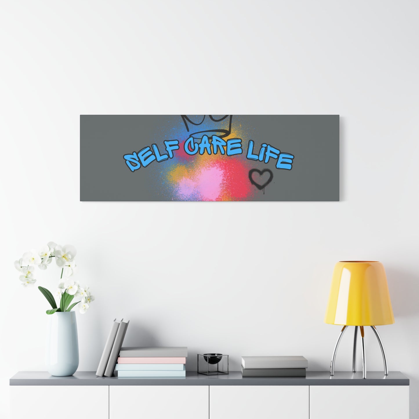 CANVAS - Self Care Life Blue Matte Canvas, Stretched, 1.25"