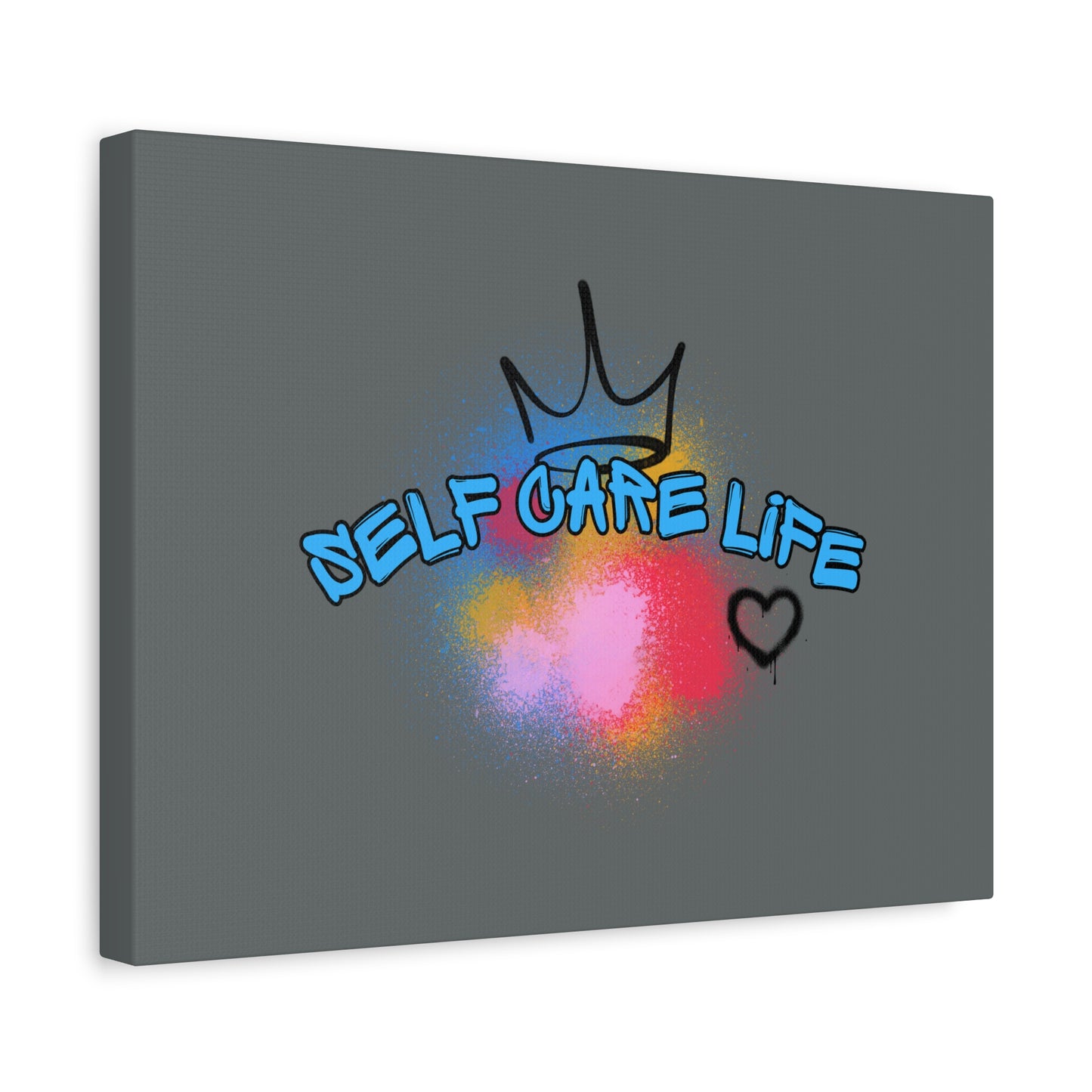 CANVAS - Self Care Life Blue Matte Canvas, Stretched, 1.25"