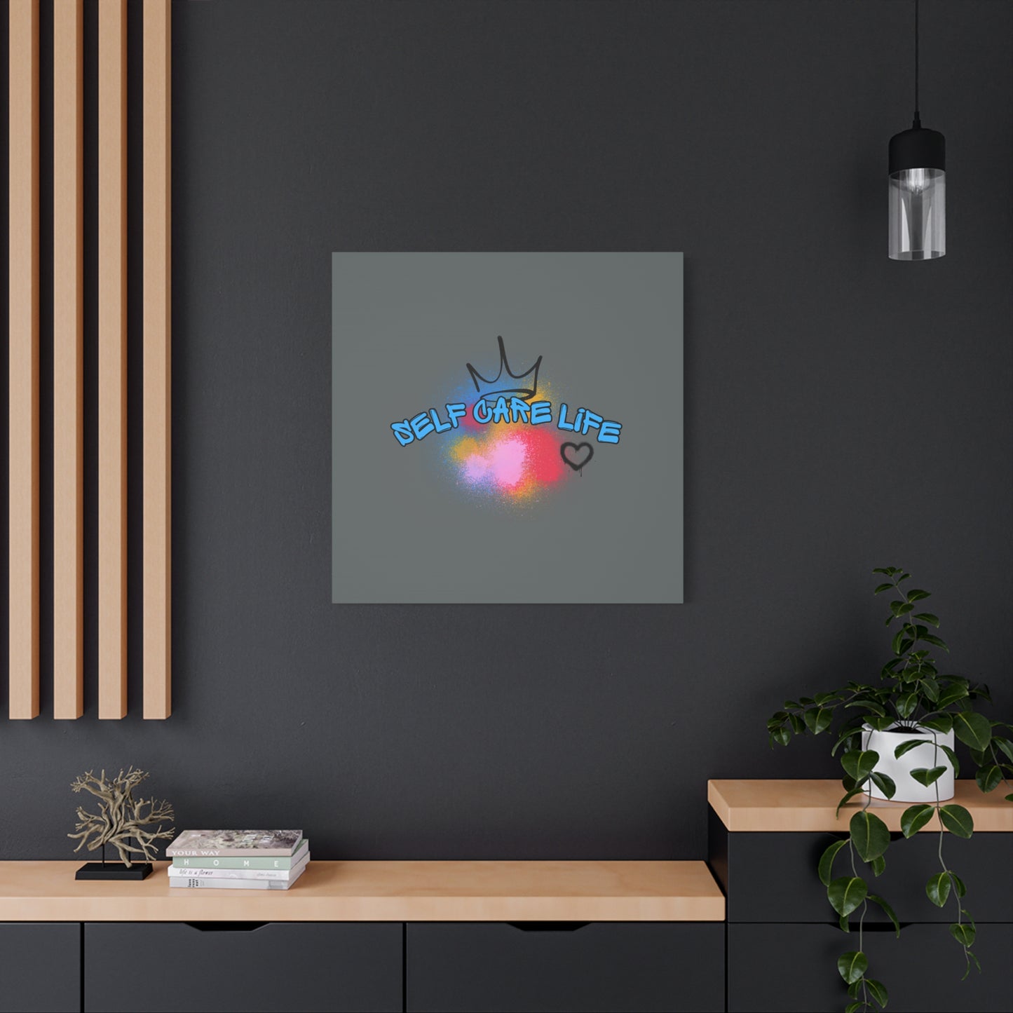 CANVAS - Self Care Life Blue Matte Canvas, Stretched, 1.25"
