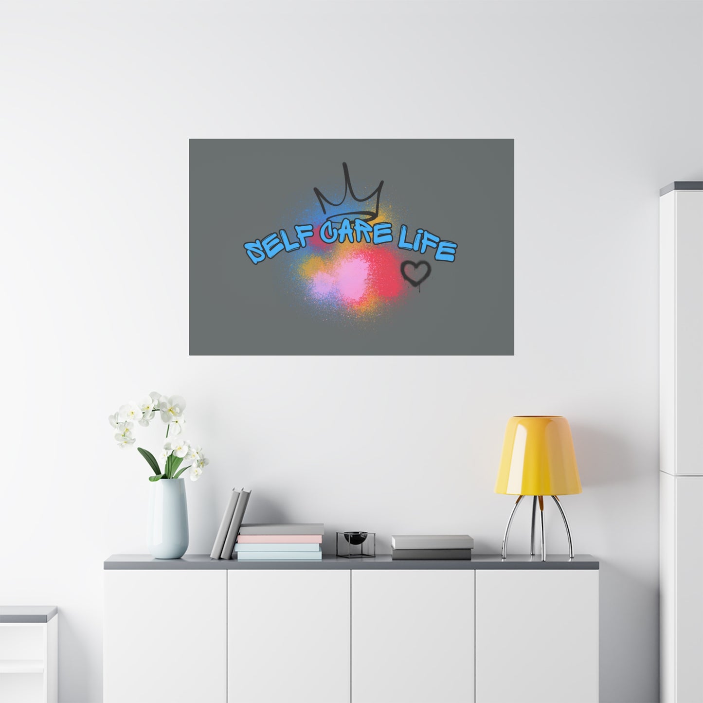 CANVAS - Self Care Life Blue Matte Canvas, Stretched, 1.25"