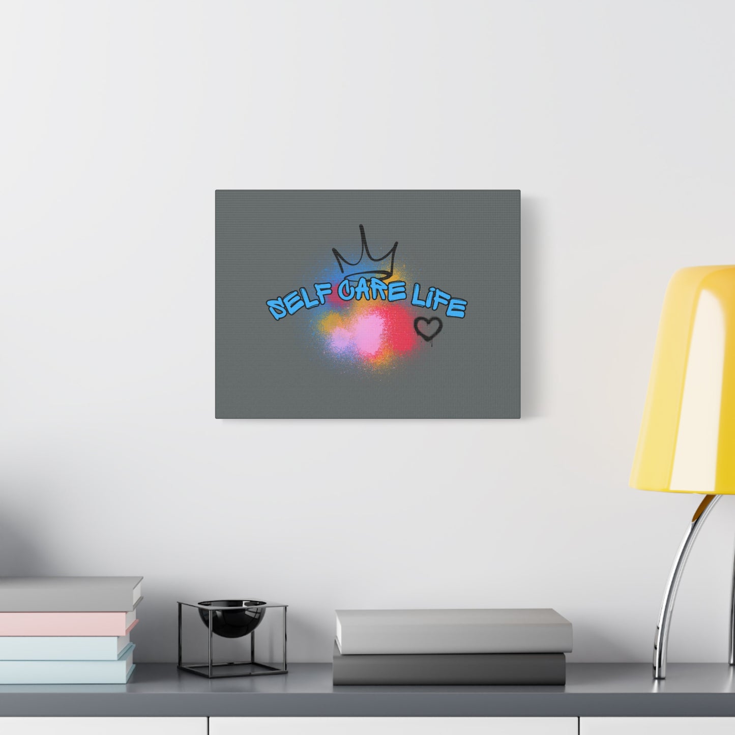 CANVAS - Self Care Life Blue Matte Canvas, Stretched, 1.25"