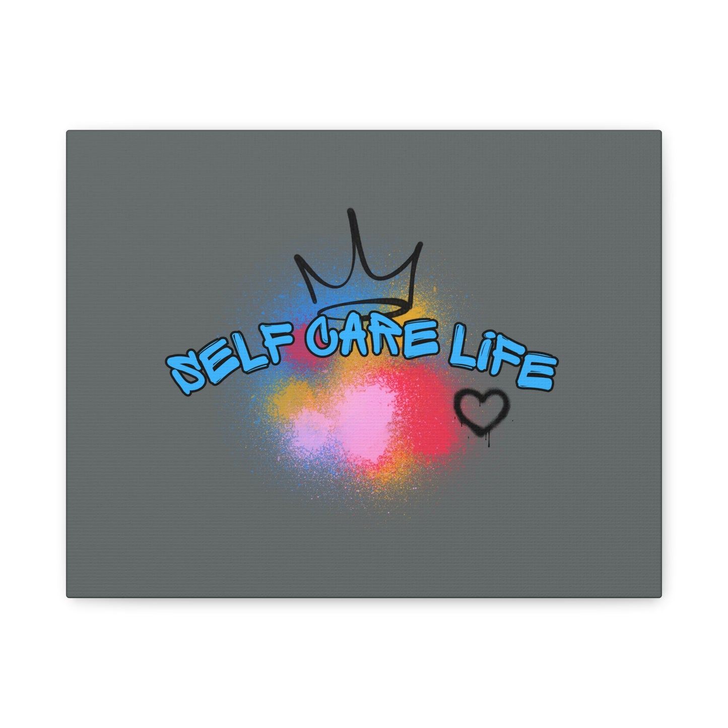 CANVAS - Self Care Life Blue Matte Canvas, Stretched, 1.25"
