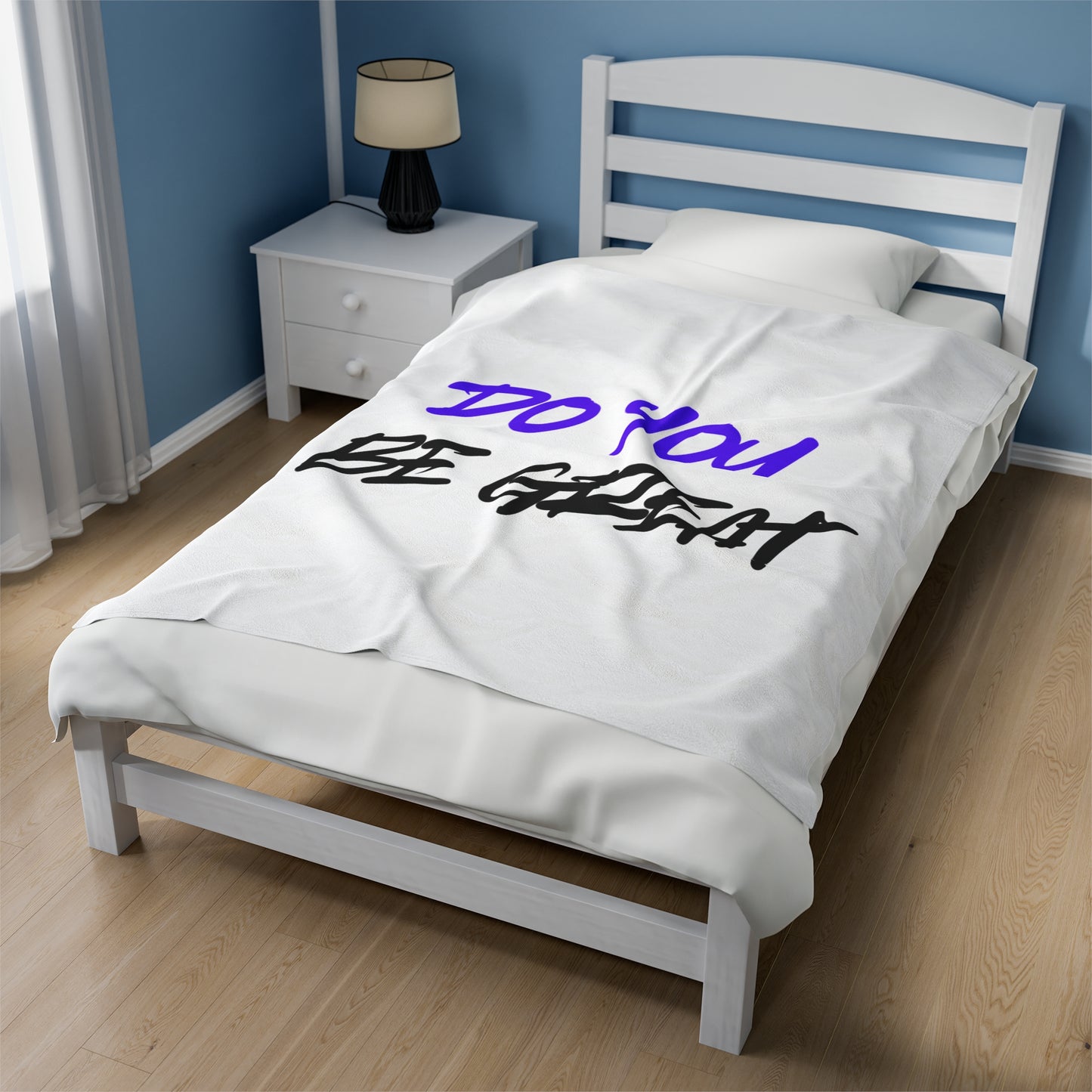 BLANKET - DO YOU BE GREAT Velveteen Plush Blanket