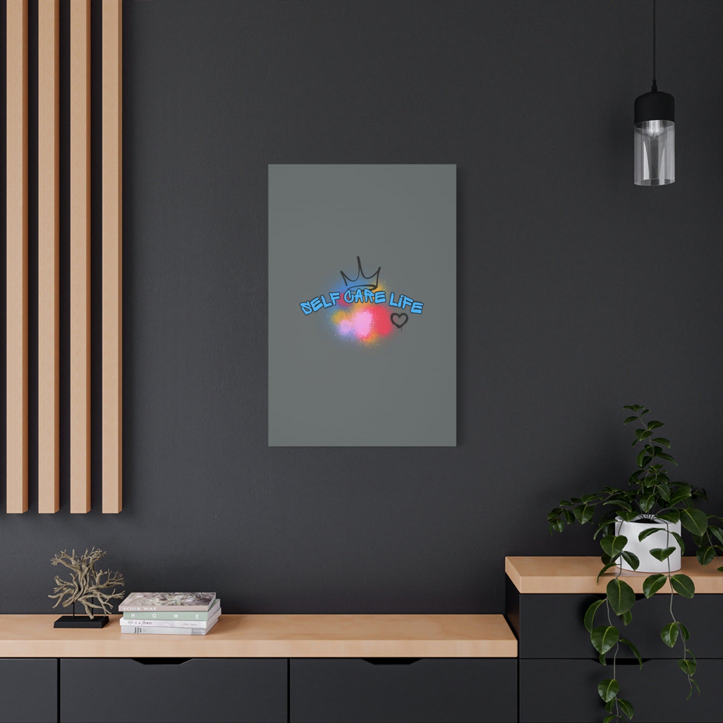 CANVAS - Self Care Life Blue Matte Canvas, Stretched, 1.25"