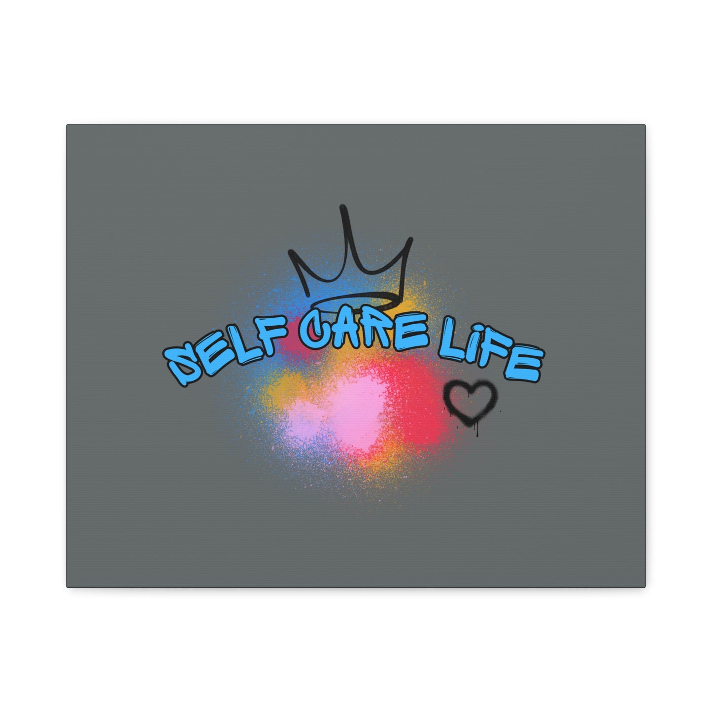 CANVAS - Self Care Life Blue Matte Canvas, Stretched, 1.25"