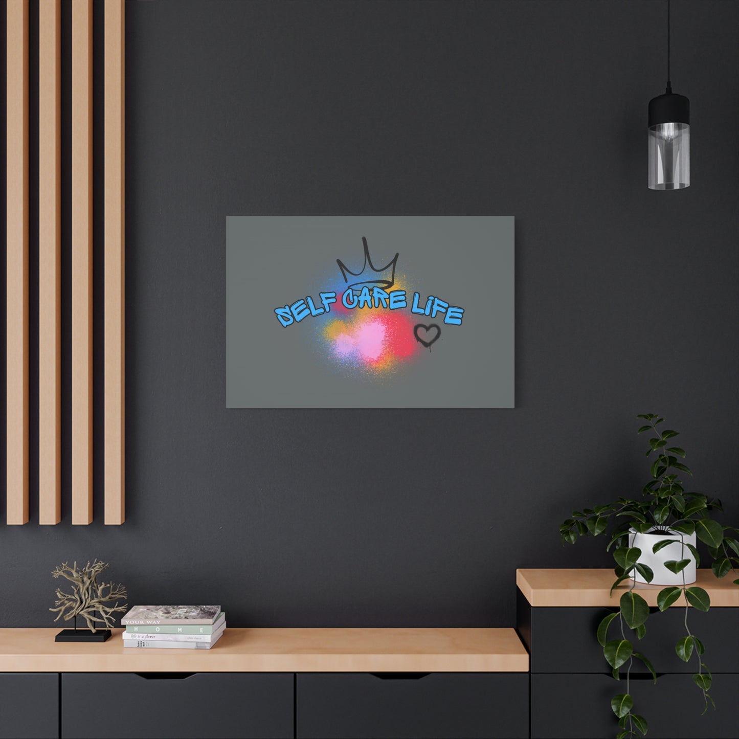 CANVAS - Self Care Life Blue Matte Canvas, Stretched, 1.25"