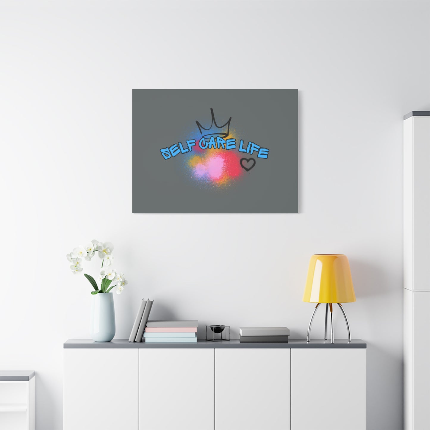 CANVAS - Self Care Life Blue Matte Canvas, Stretched, 1.25"