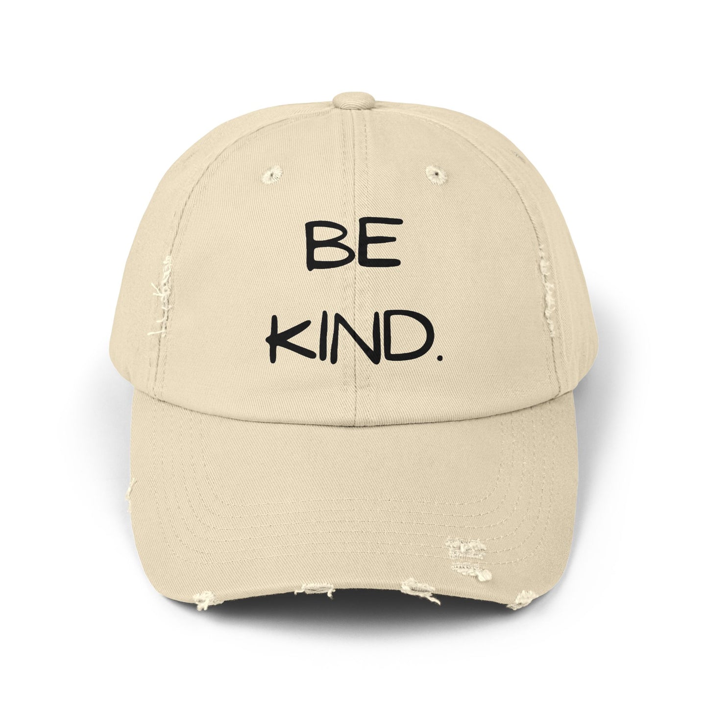BE KIND. Unisex Distressed Cap