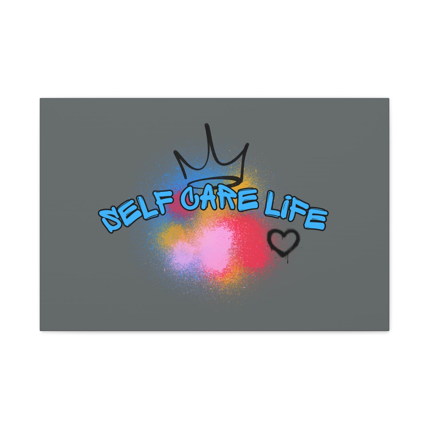 CANVAS - Self Care Life Blue Matte Canvas, Stretched, 1.25"