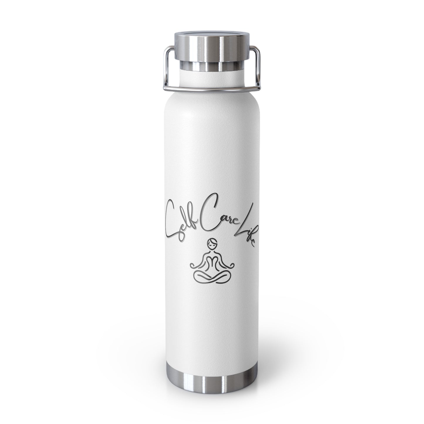 Self Care Life Yoga Inspirational Copper Vacuum Insulated Water Bottle – 22oz Self Care Vibe
