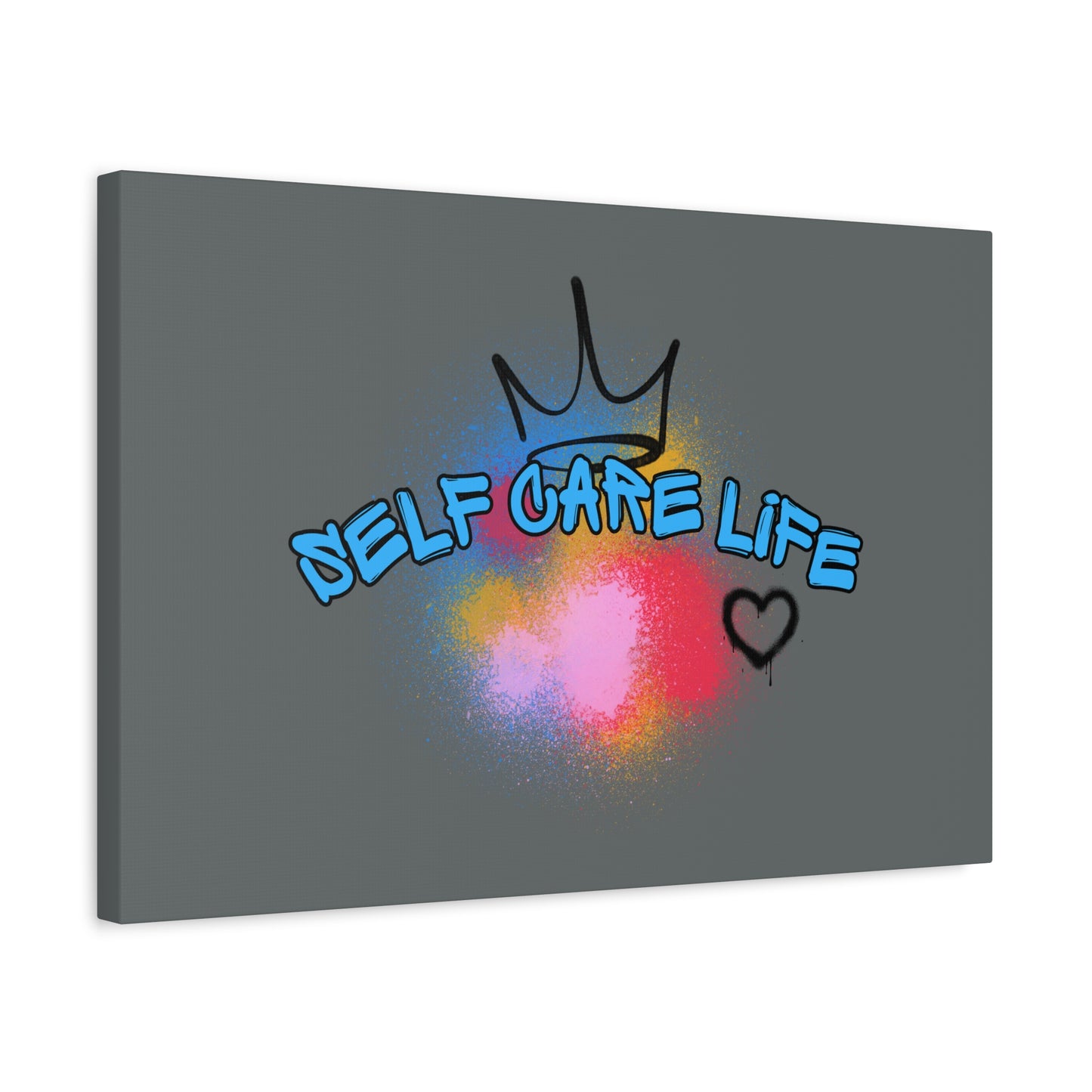 CANVAS - Self Care Life Blue Matte Canvas, Stretched, 1.25"