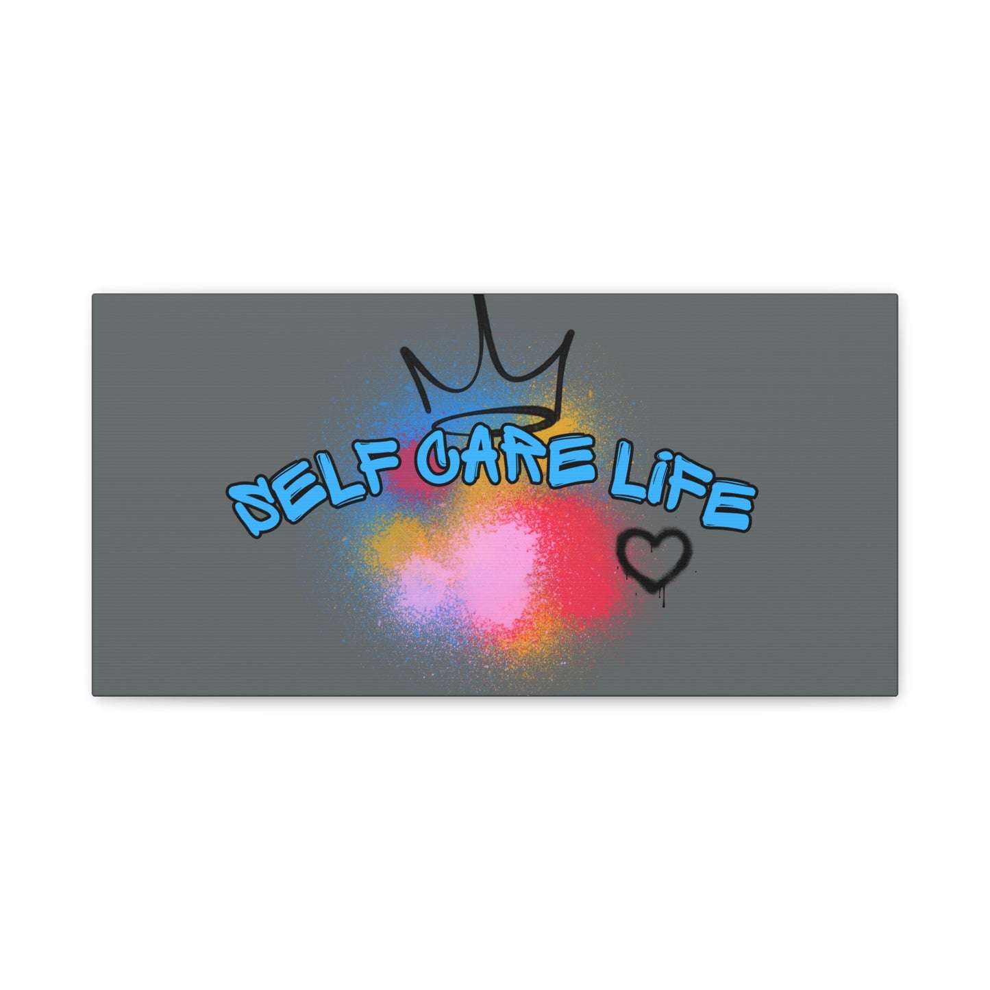 CANVAS - Self Care Life Blue Matte Canvas, Stretched, 1.25"