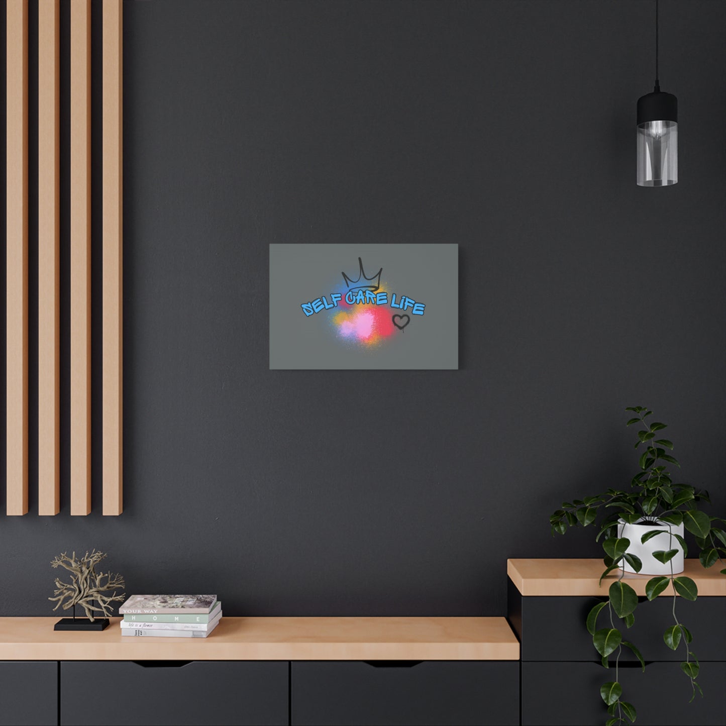 CANVAS - Self Care Life Blue Matte Canvas, Stretched, 1.25"