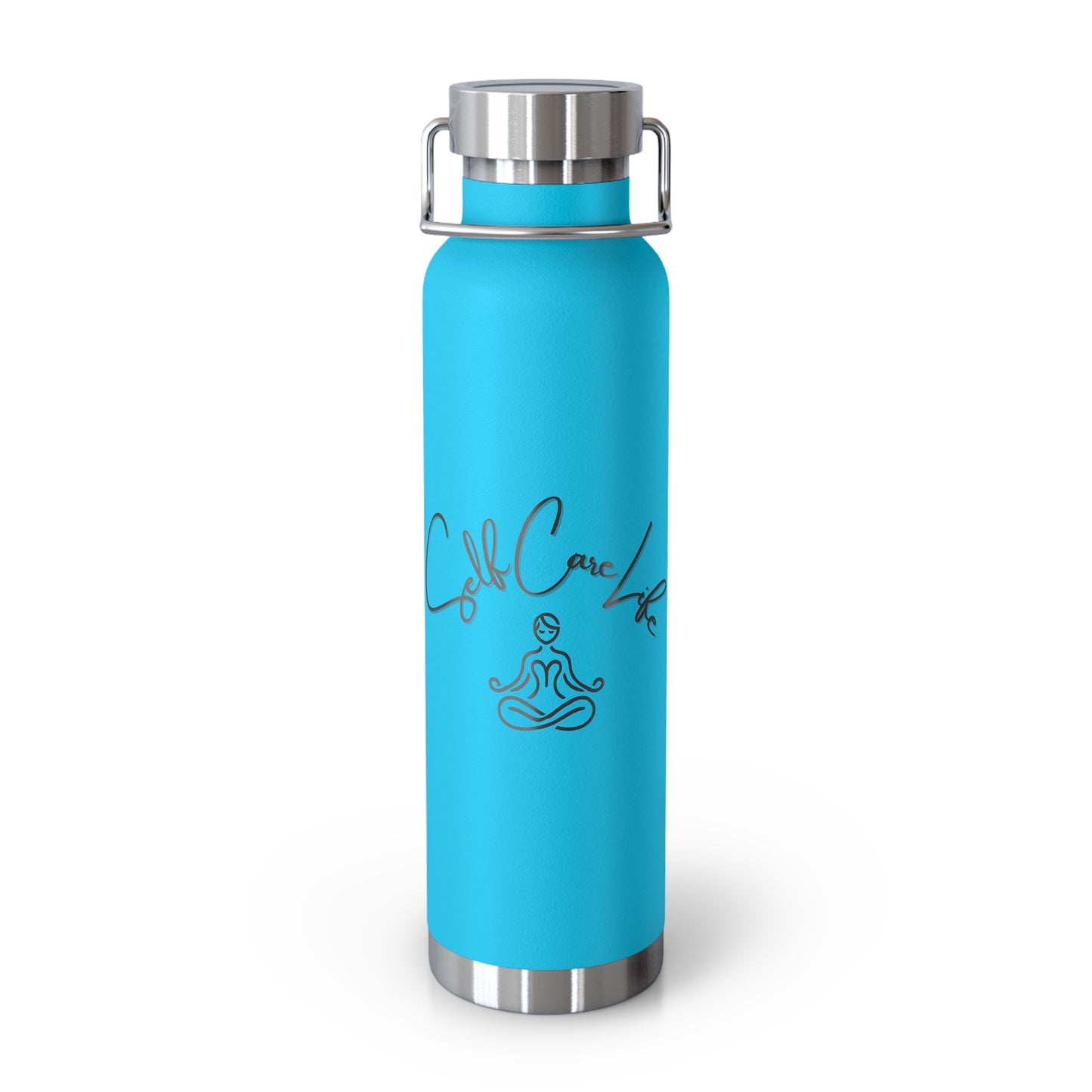 Self Care Life Yoga Inspirational Copper Vacuum Insulated Water Bottle – 22oz Self Care Vibe