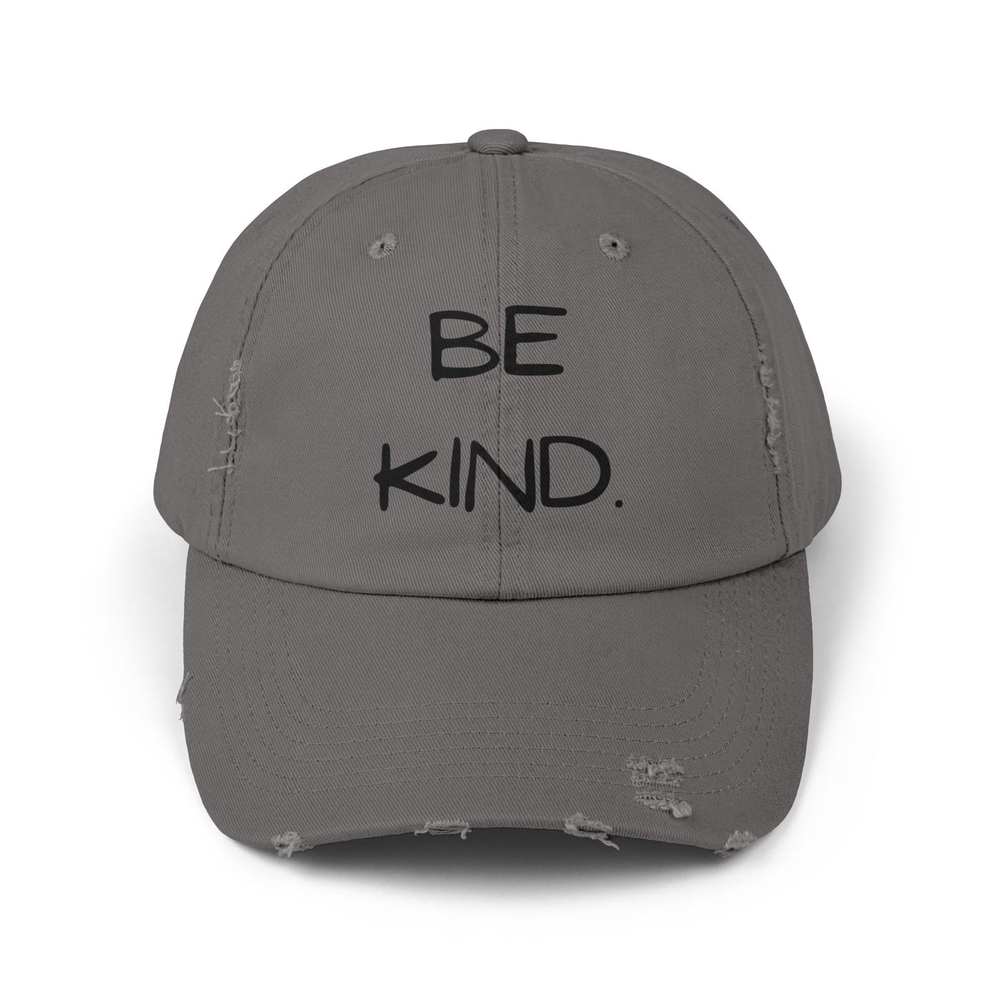 BE KIND. Unisex Distressed Cap
