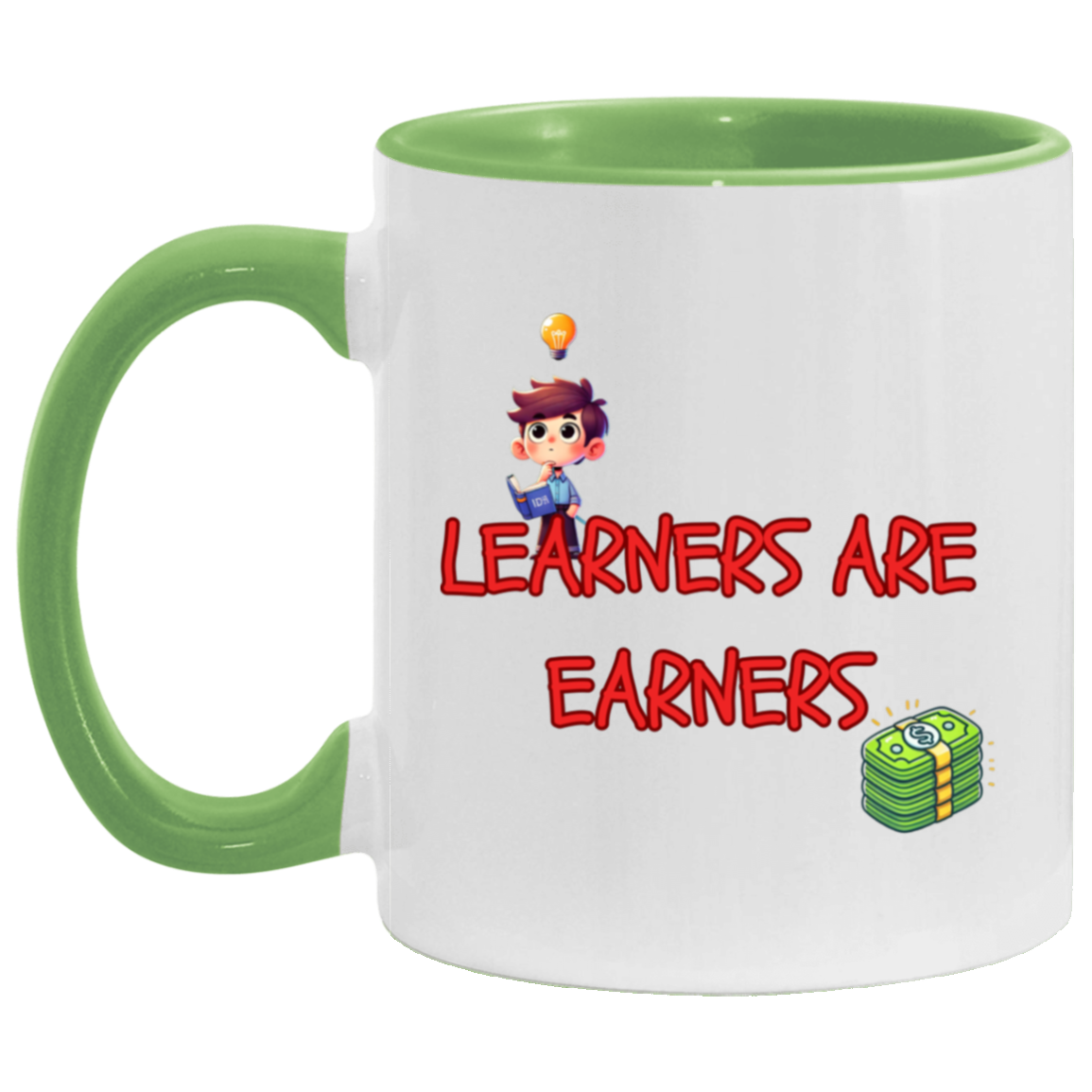 MUG - Learners Are Earners Accent Mug