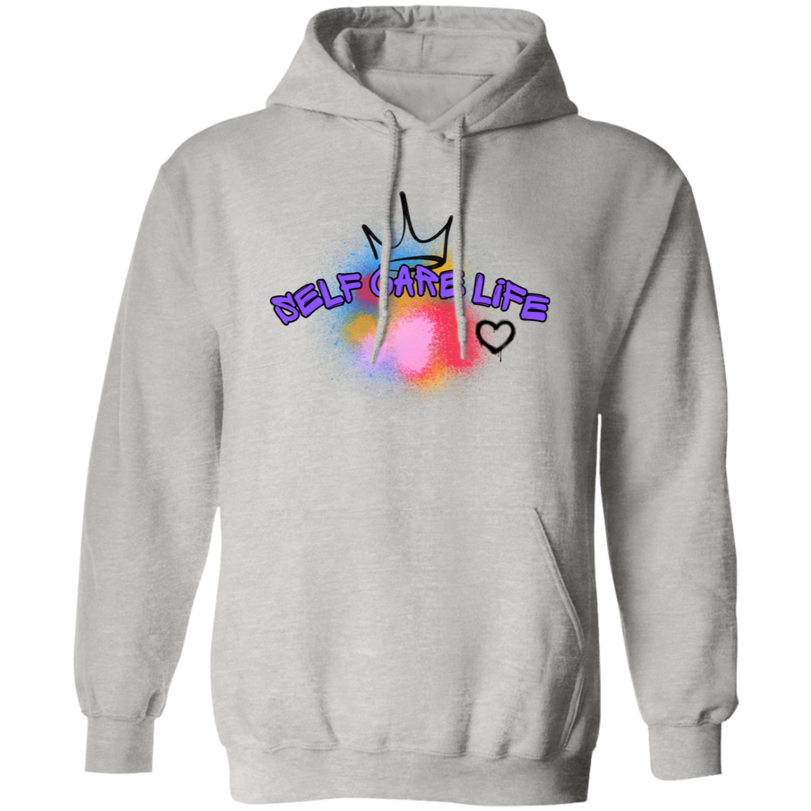 Self Care Life Purple Pullover Unisex Hoodie