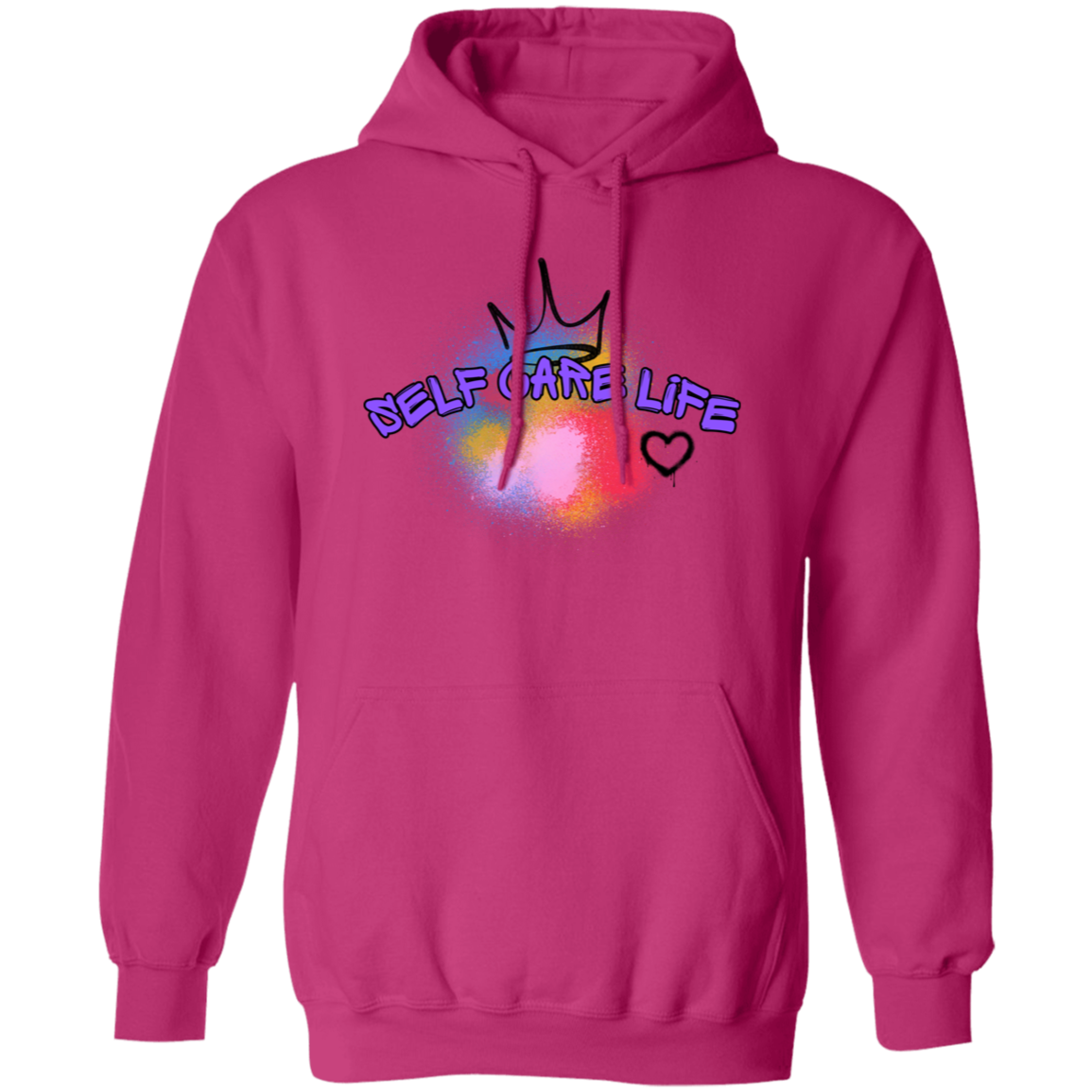 Self Care Life Purple Pullover Unisex Hoodie