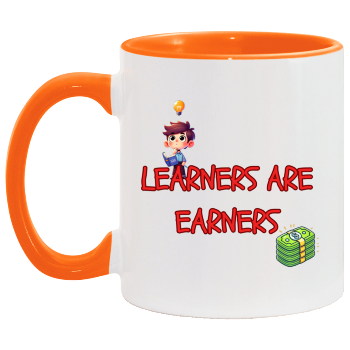 MUG - Learners Are Earners Accent Mug