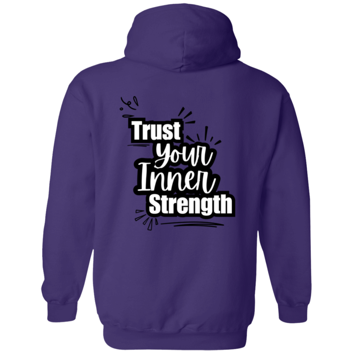 Trust Your Inner Strength Zip Up Hooded Unisex Sweatshirt