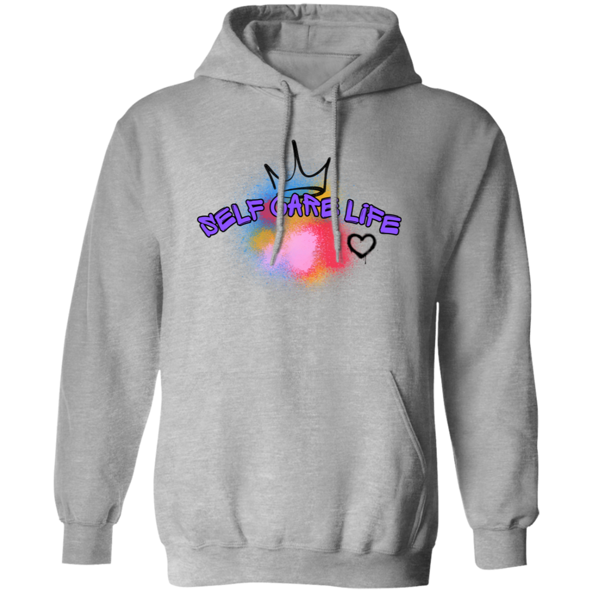 Self Care Life Purple Pullover Unisex Hoodie