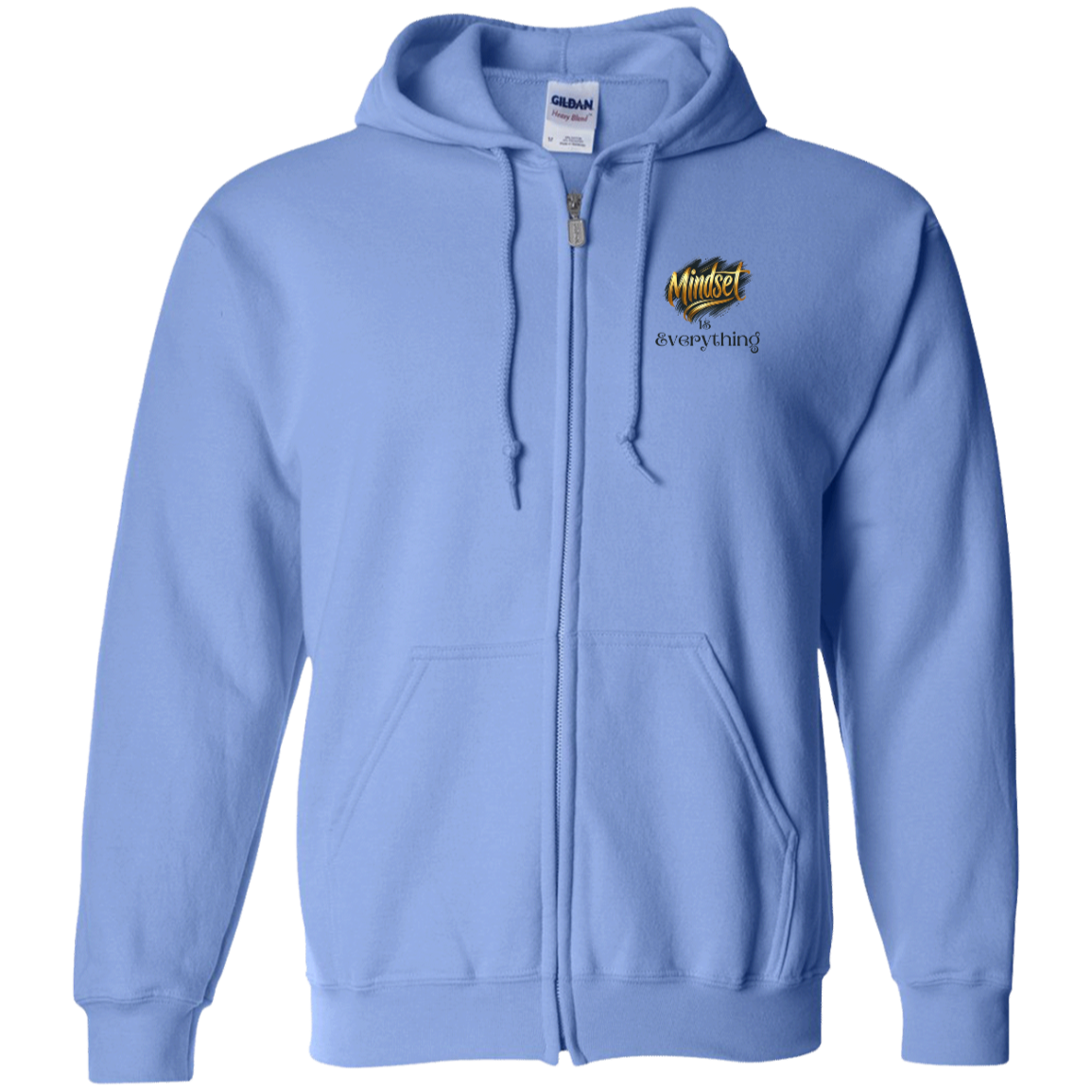Mindset Is Everything Zip Up Hooded Unisex Sweatshirt