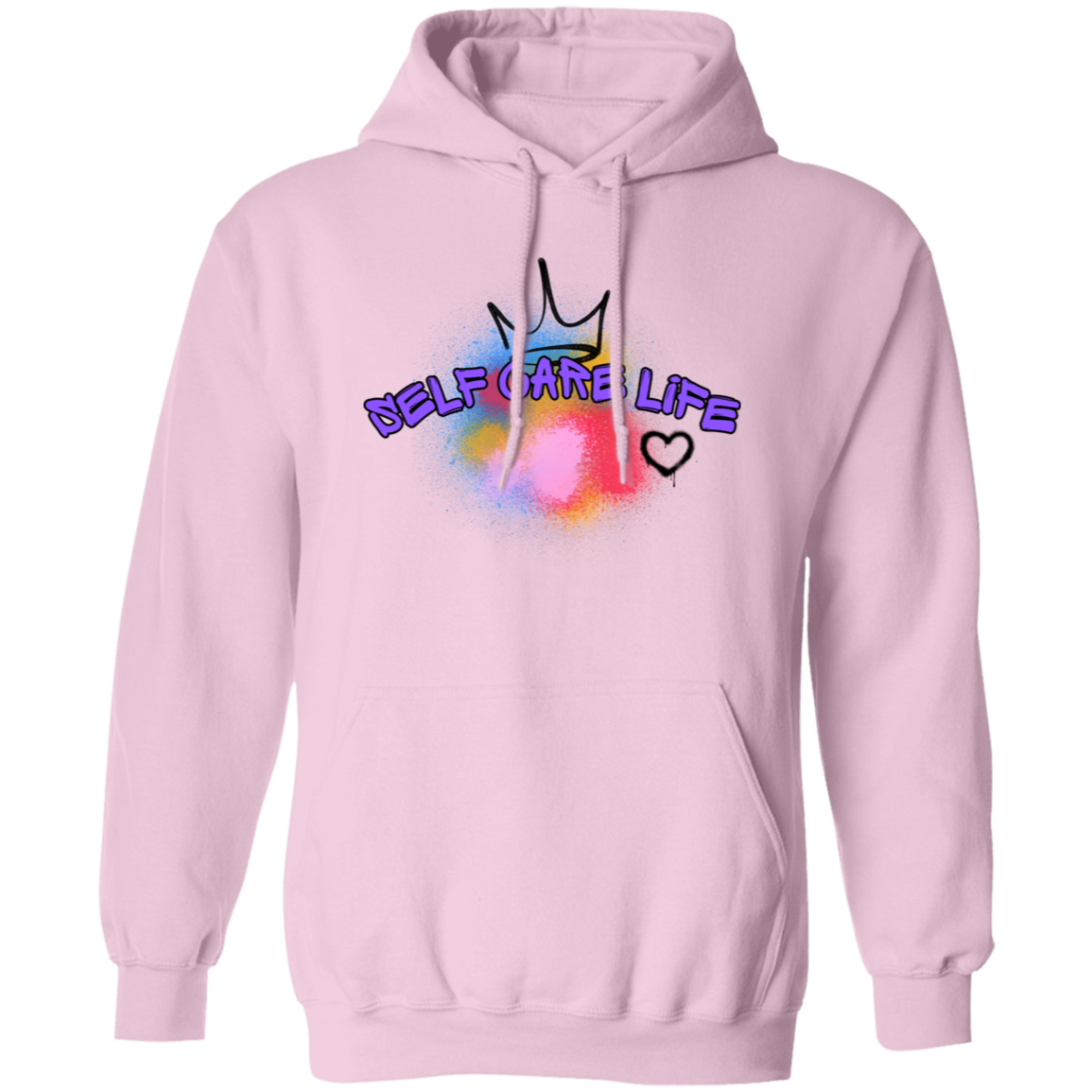 Self Care Life Purple Pullover Unisex Hoodie