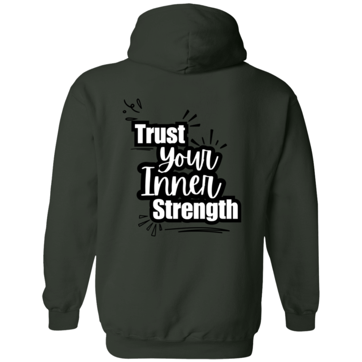 Trust Your Inner Strength Zip Up Hooded Unisex Sweatshirt