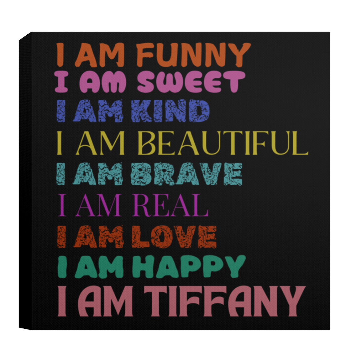 CANVAS - I AM FUNNY Affirmation Canvas