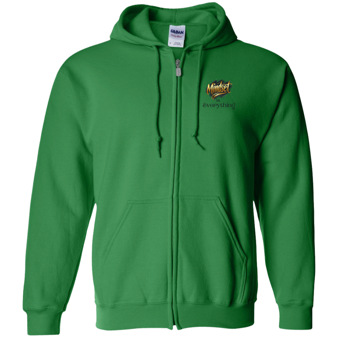 Mindset Is Everything Zip Up Hooded Unisex Sweatshirt