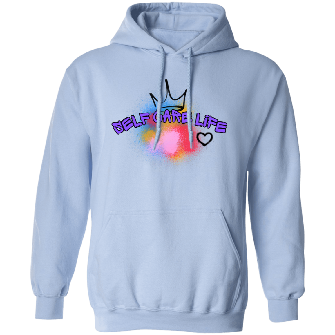 Self Care Life Purple Pullover Unisex Hoodie