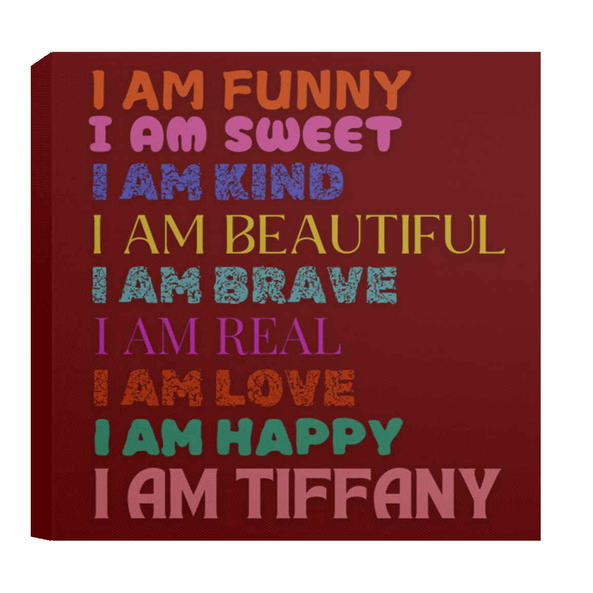 CANVAS - I AM FUNNY Affirmation Canvas
