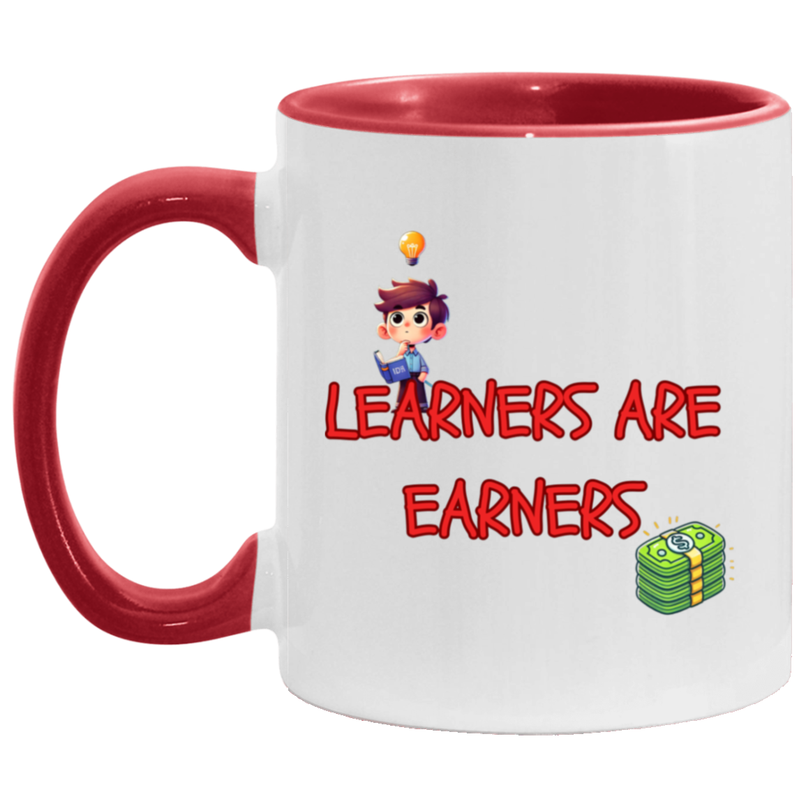 MUG - Learners Are Earners Accent Mug