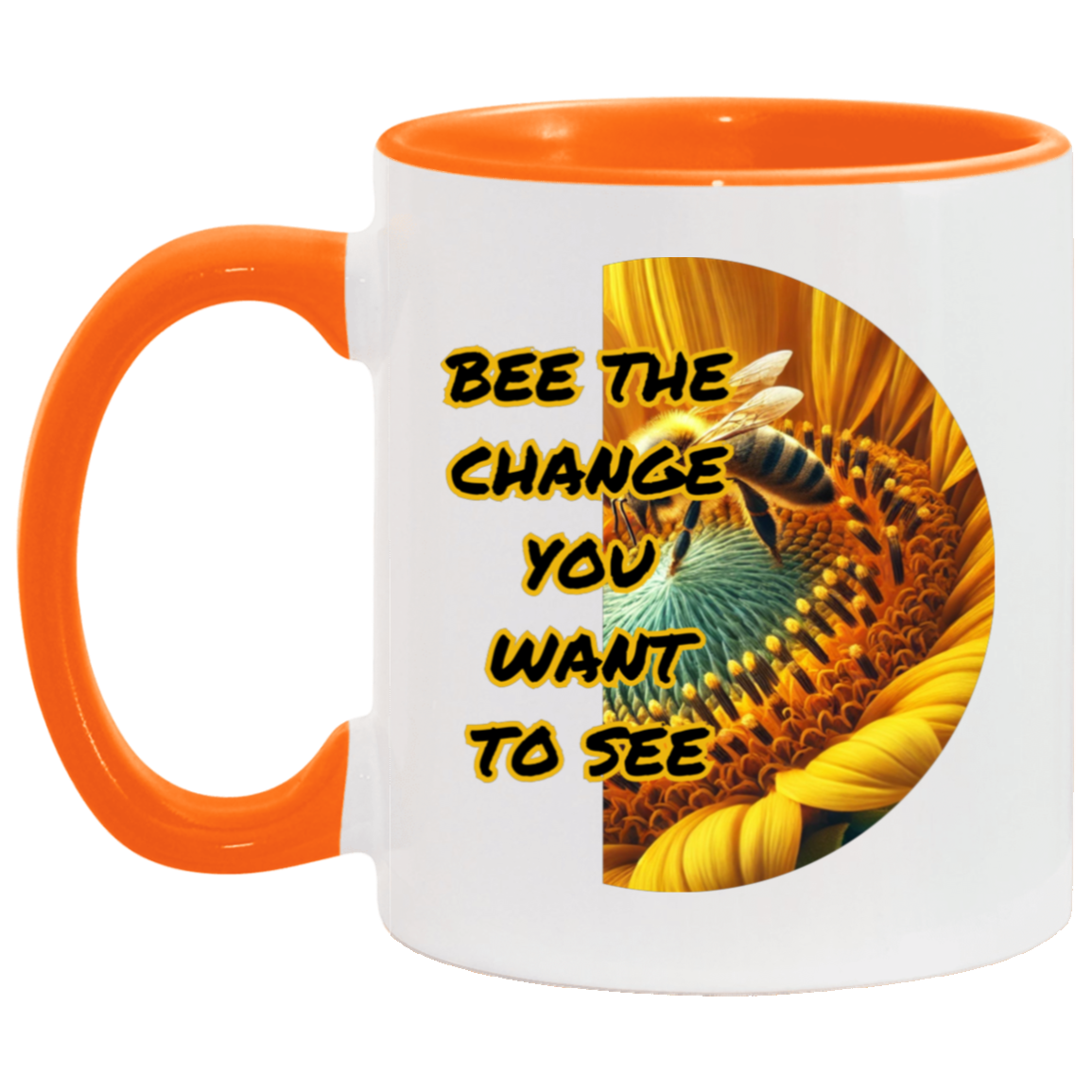 MUG - Bee The Change You Want To See 11oz Accent Mug