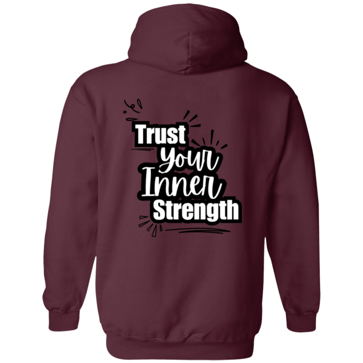 Trust Your Inner Strength Zip Up Hooded Unisex Sweatshirt