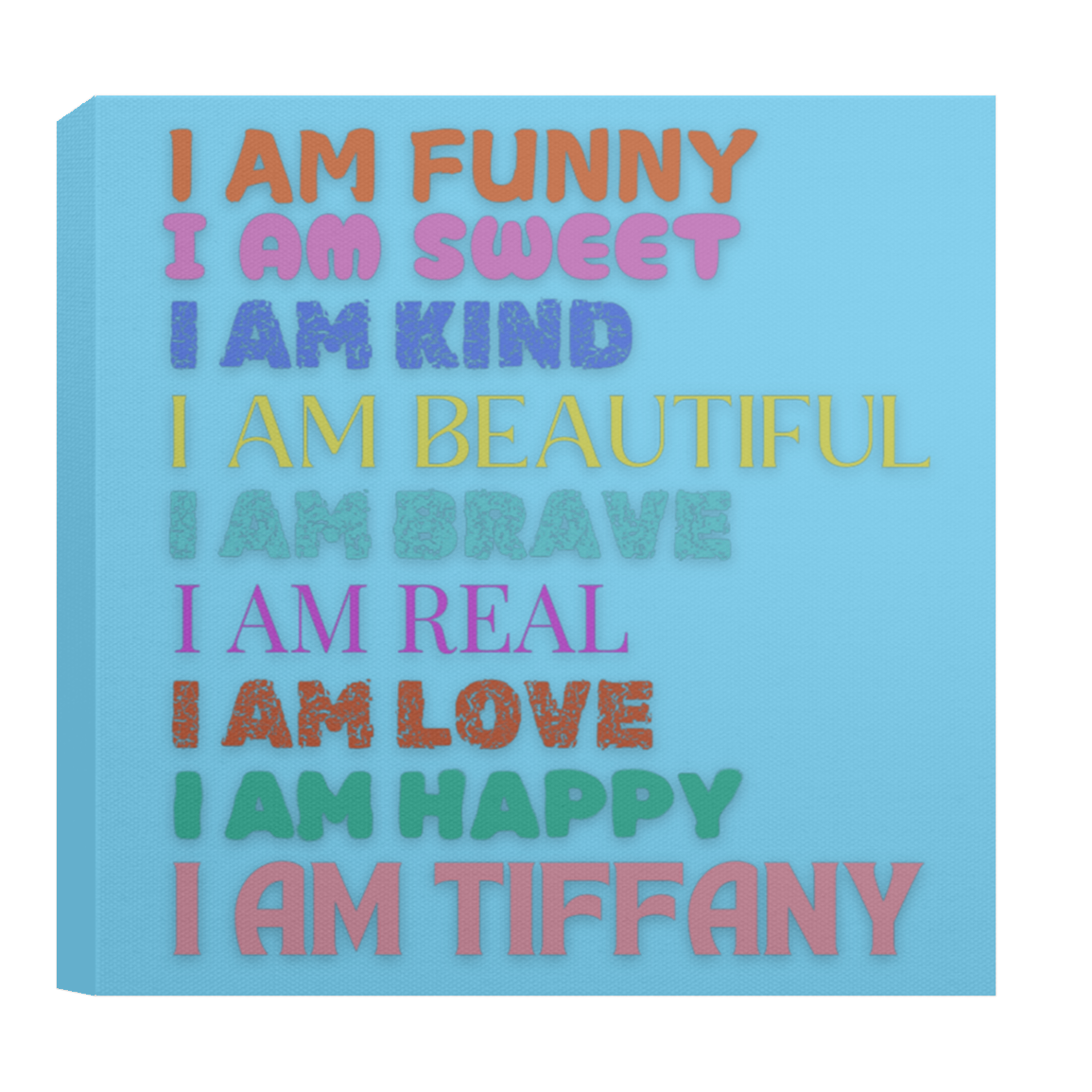 CANVAS - I AM FUNNY Affirmation Canvas