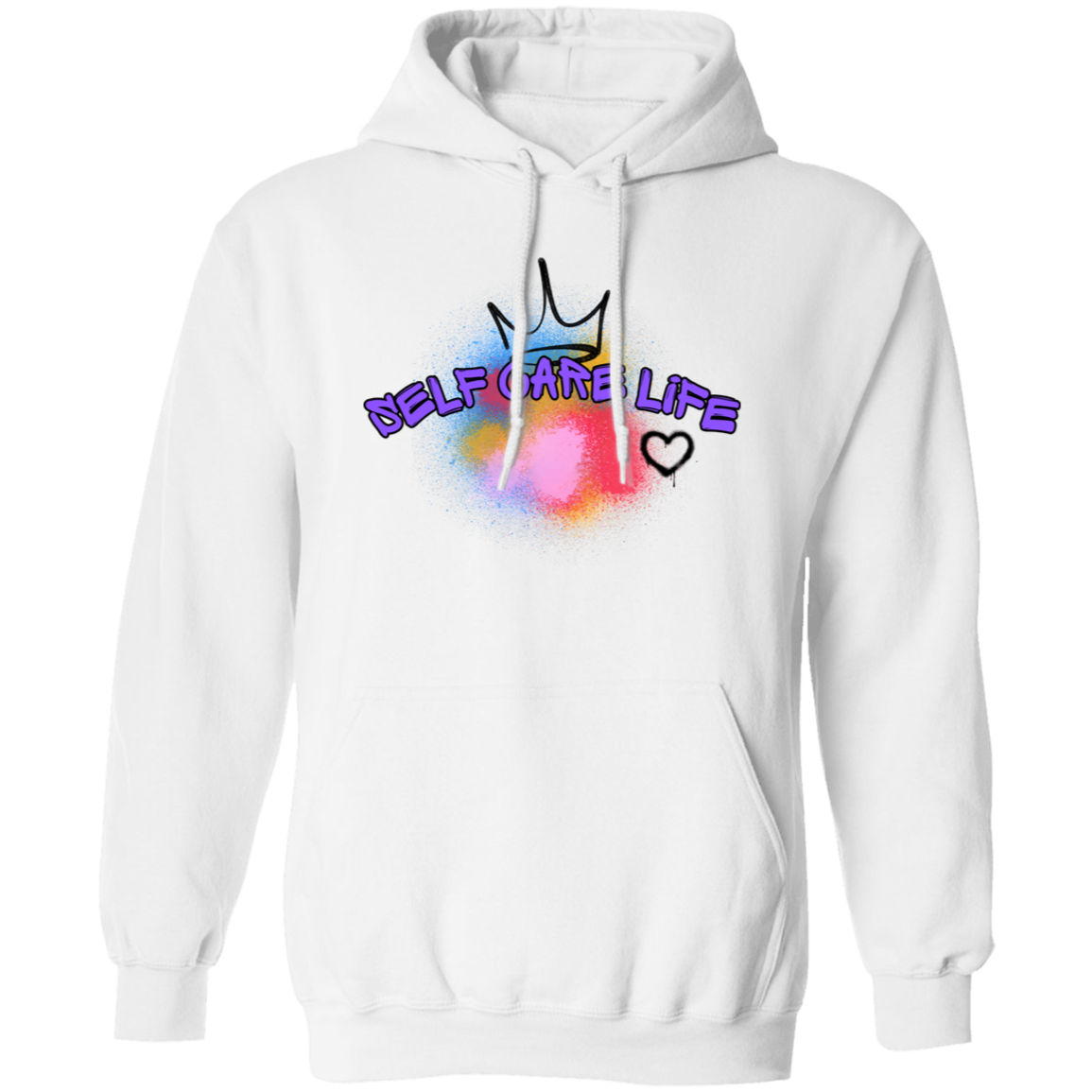 Self Care Life Purple Pullover Unisex Hoodie