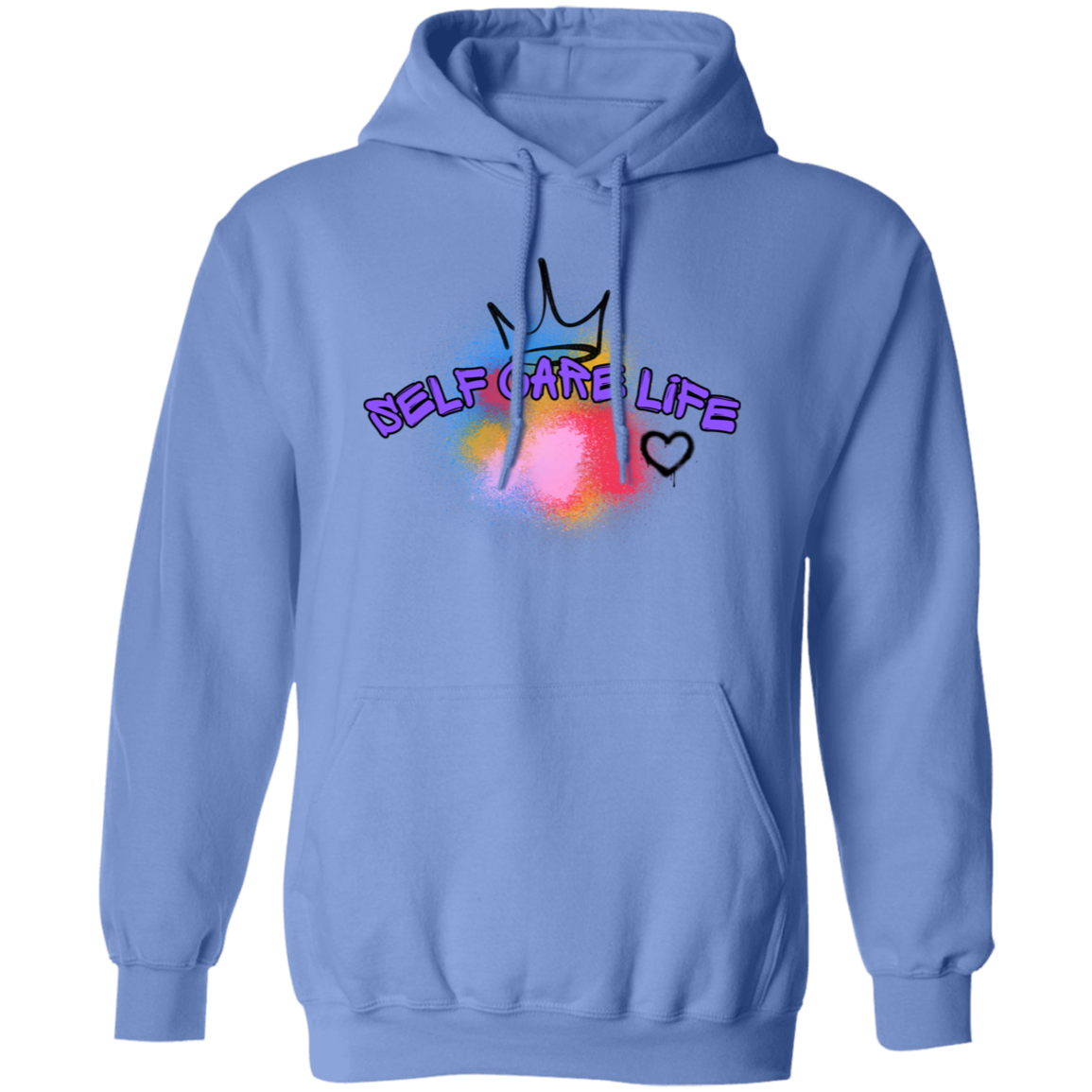 Self Care Life Purple Pullover Unisex Hoodie