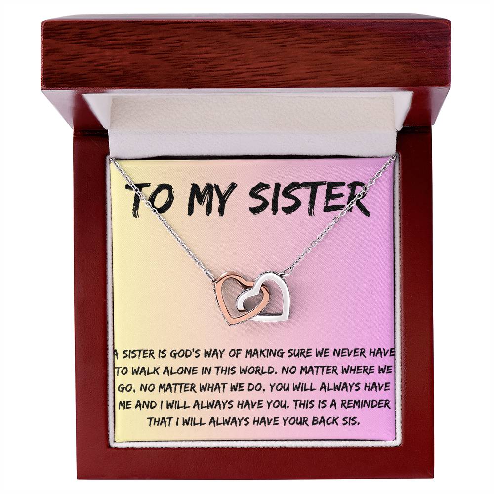 TO MY SISTER Necklace