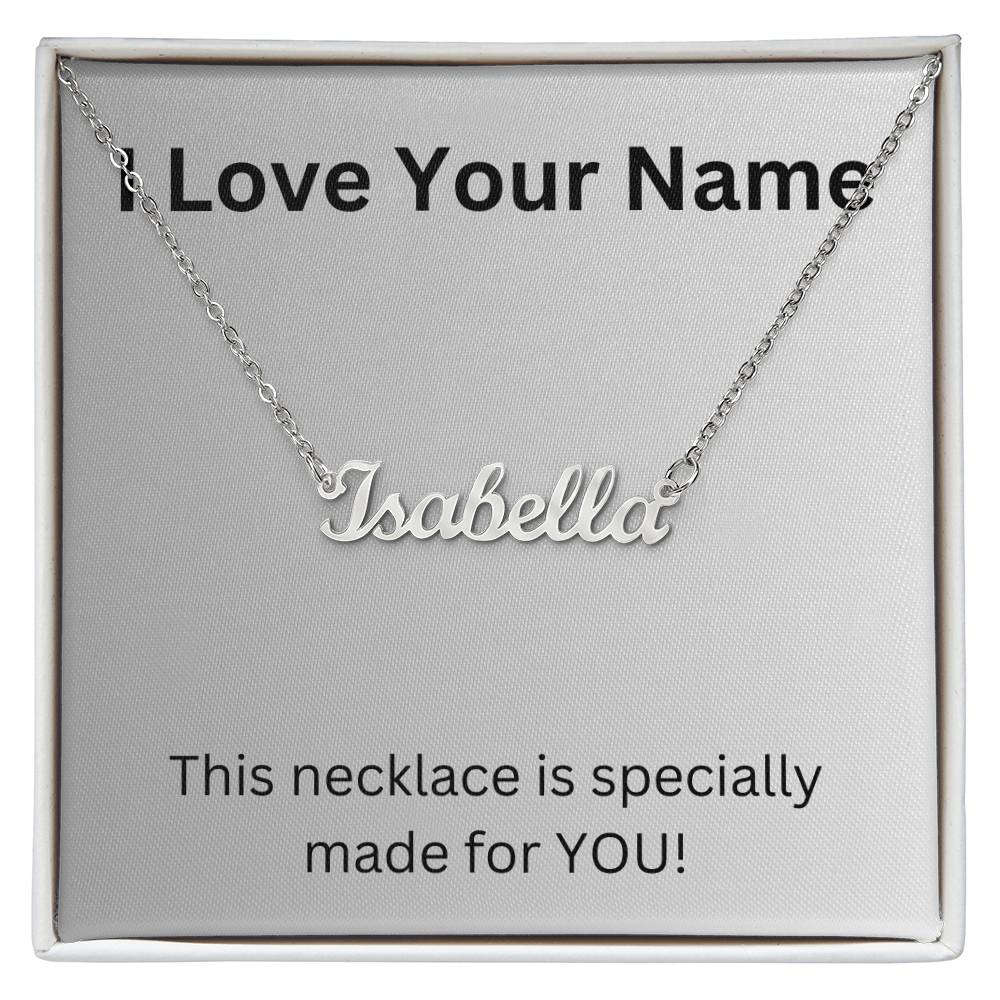 I Love Your Name Necklace