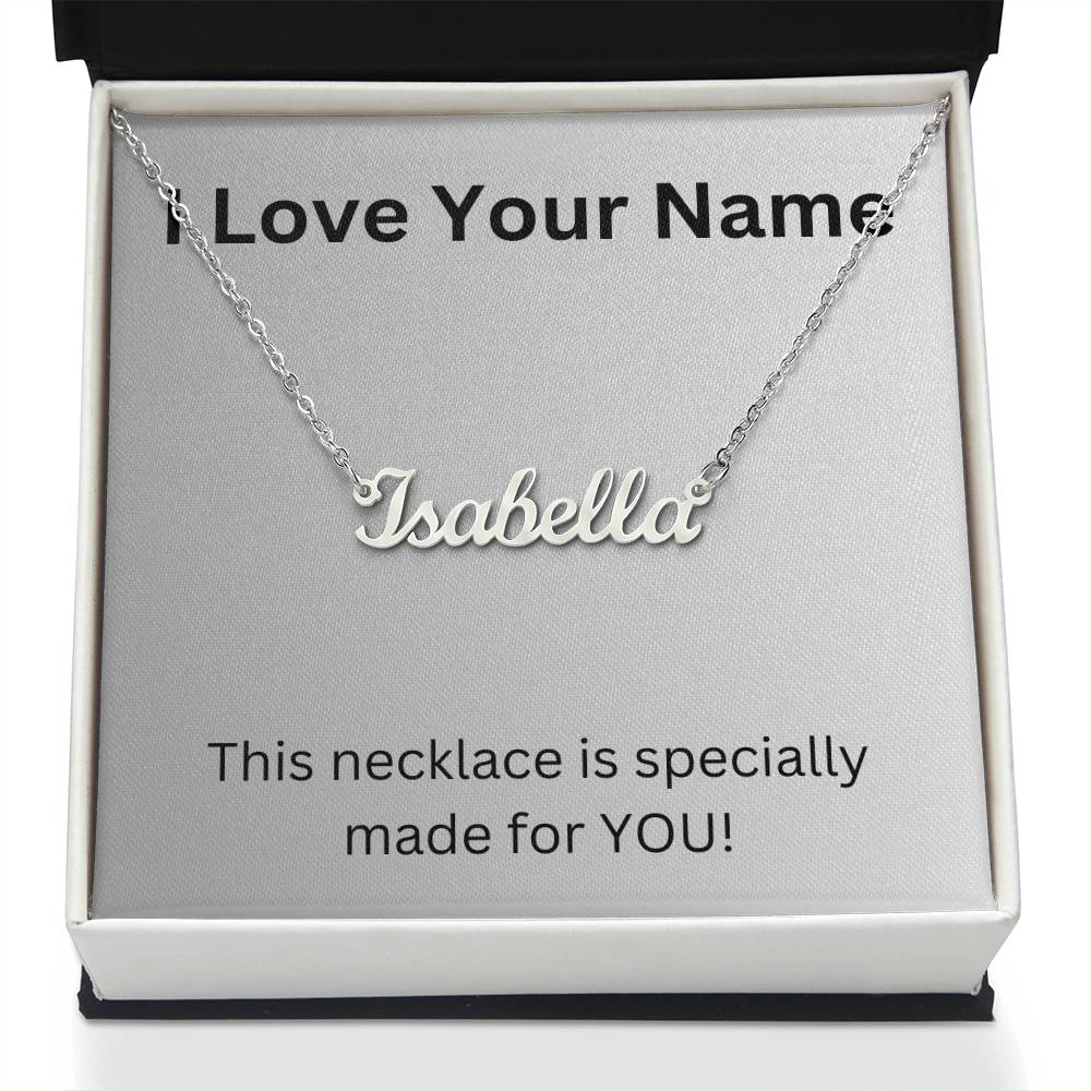 I Love Your Name Necklace