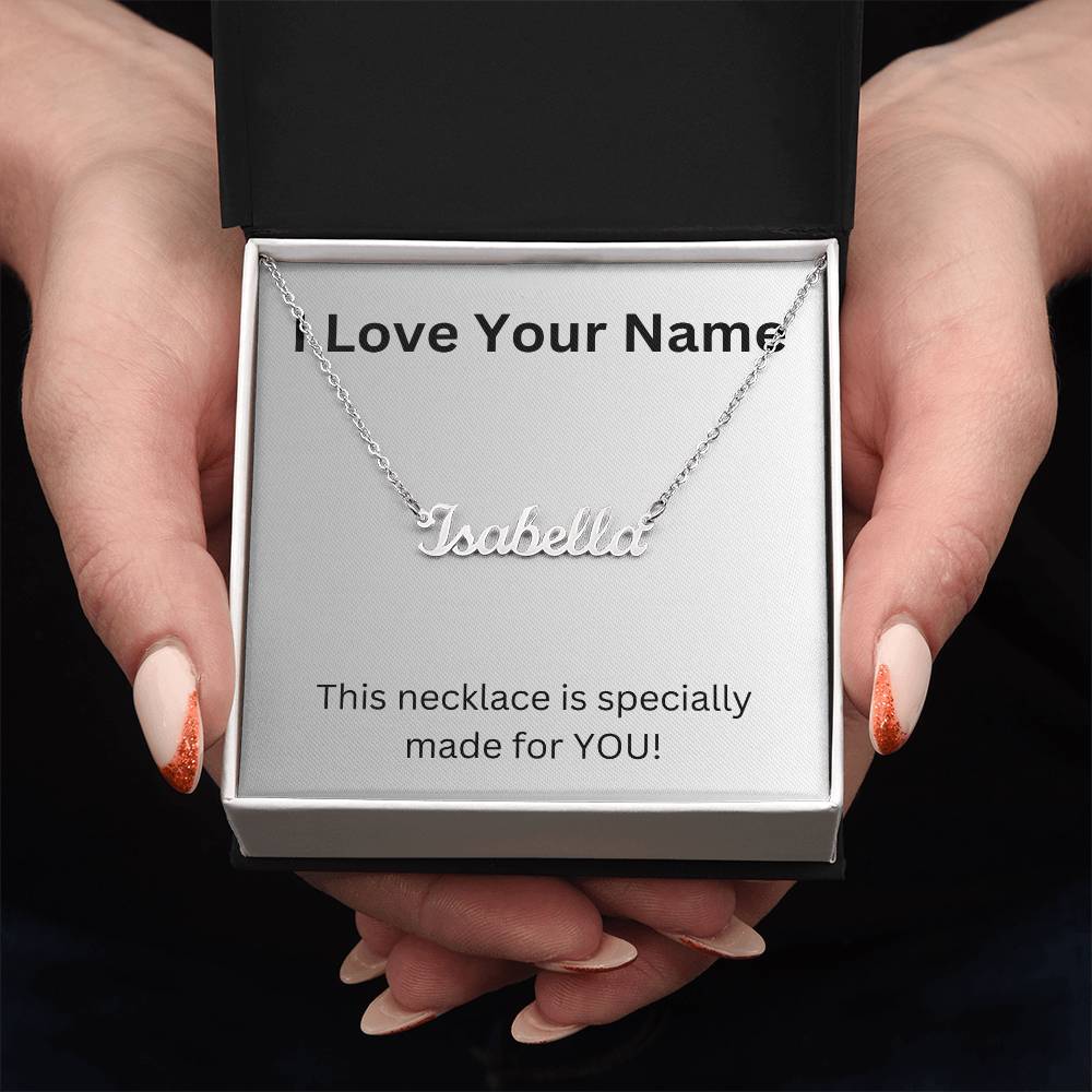I Love Your Name Necklace