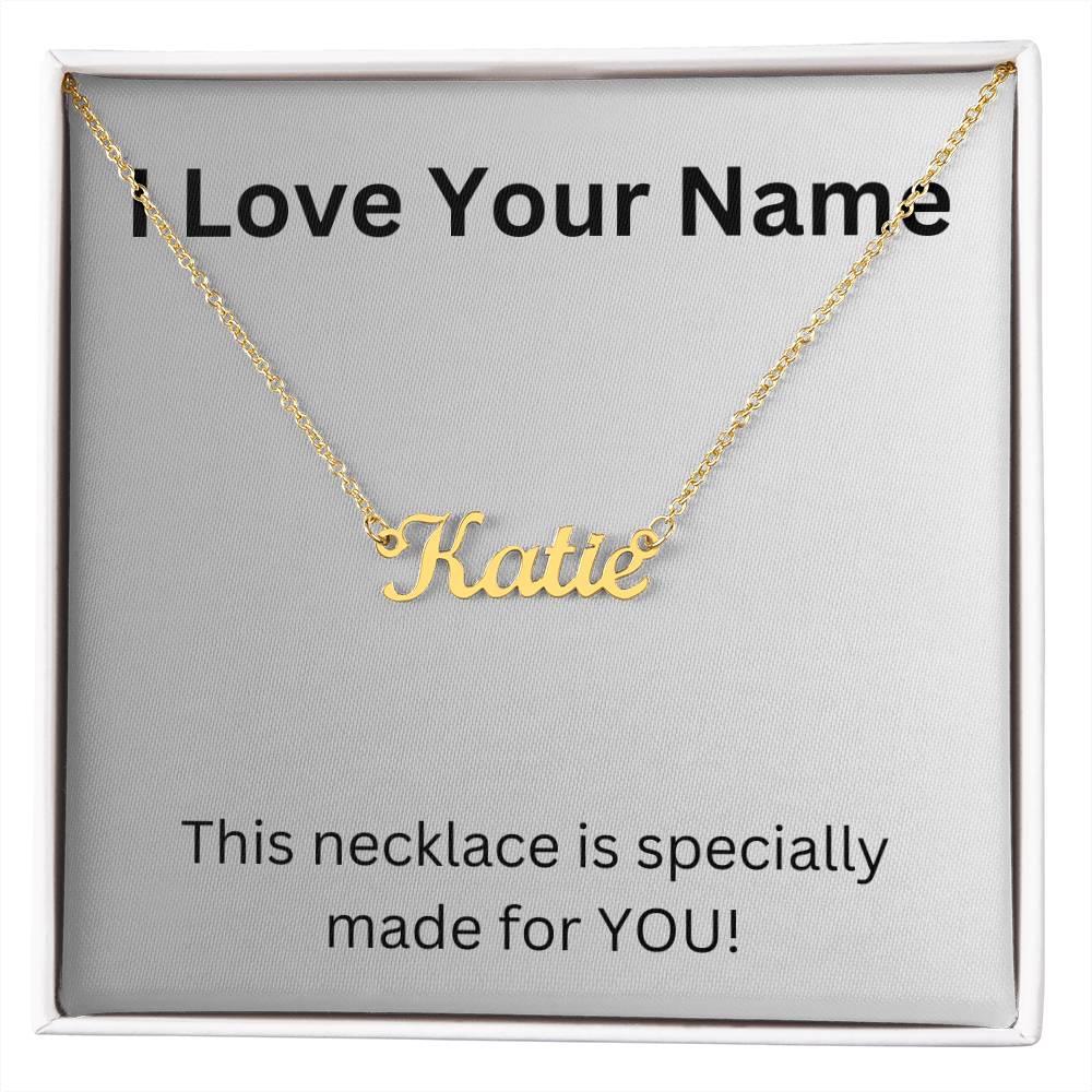 I Love Your Name Necklace