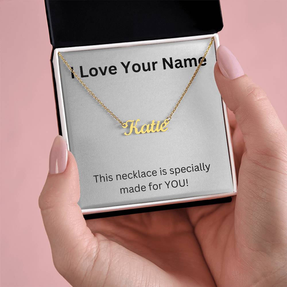 I Love Your Name Necklace