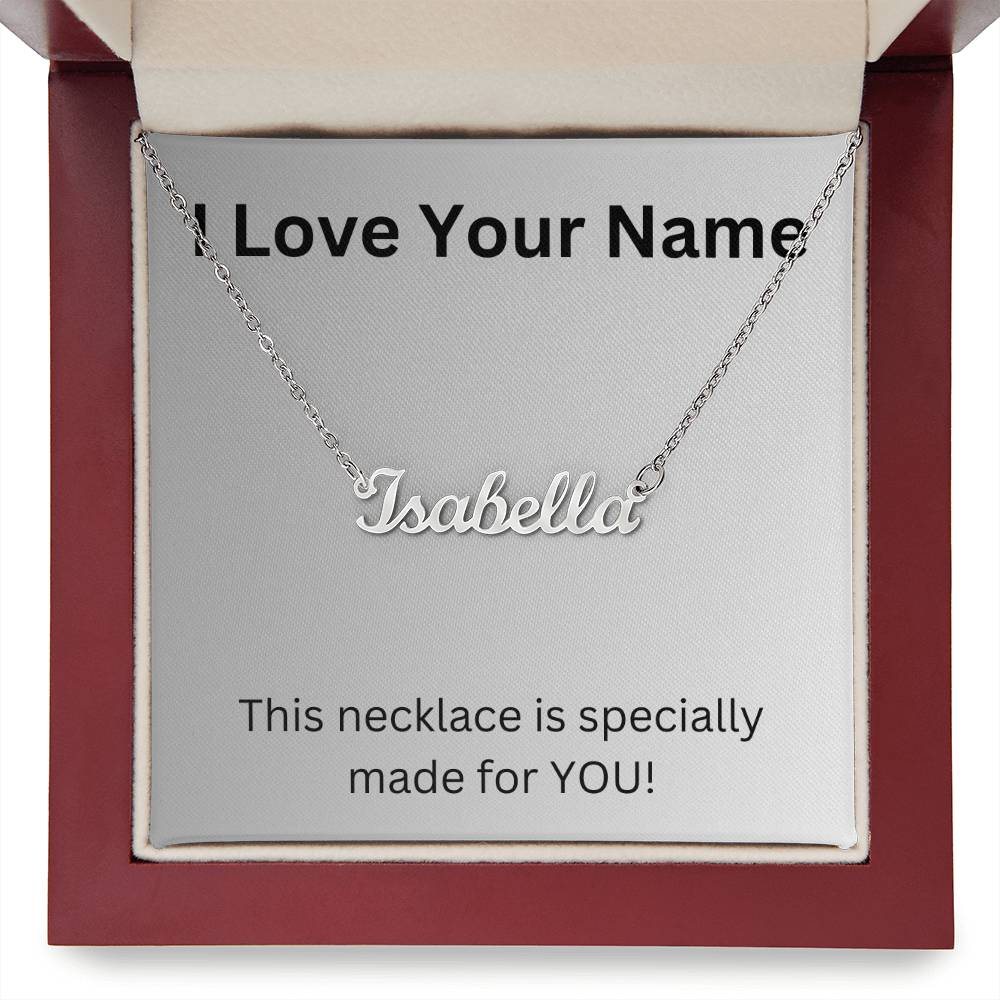 I Love Your Name Necklace